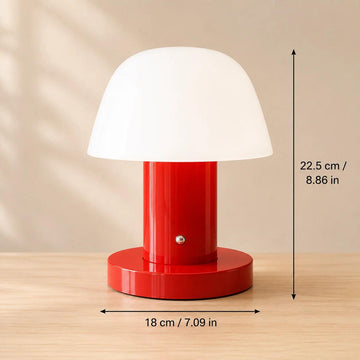 Rechargeable Mushroom Table Lamp, 3 Color Temperature