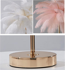 Luxury Ostrich Feather Floor Lamp, 160cm Tall Modern Standing Light with 58+ Extra-Full 45cm Lengthened Feathers