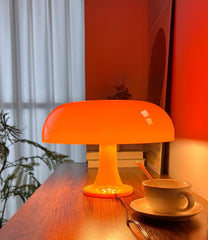 Modern Orange Mushroom Lamp