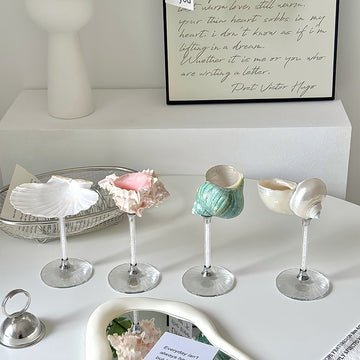 Handmade Seashell Conch Wine Glass
