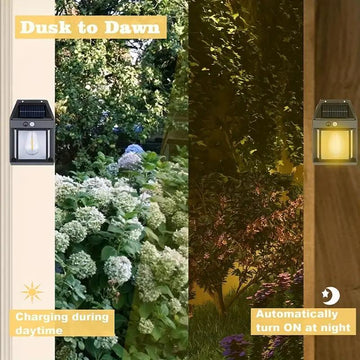 4 Pack Solar Outdoor Wall Lights with Motion Sensor, Waterproof IP65 Garden Security Lighting, 3 Modes Auto Dusk to Dawn, Wireless Decorative Lamp for Patio, Villa, Pathway