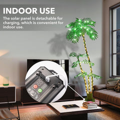 7FT Artificial Lighted  Palm Trees for Outdoors & Patio Decor