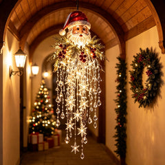 Crystal Cascade Christmas Light - Hanging Snowflake & Crystal LED Porch Decor