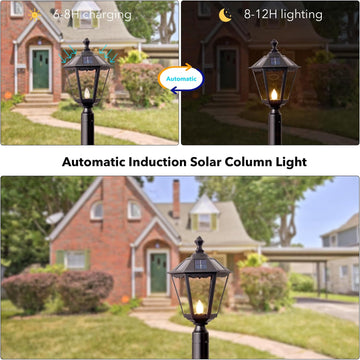 Waterproof Outdoor Solar Lamp Post Lights
