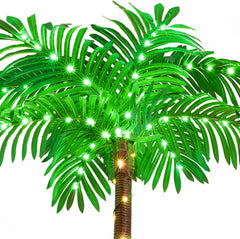 7FT Artificial Lighted  Palm Trees for Outdoors & Patio Decor