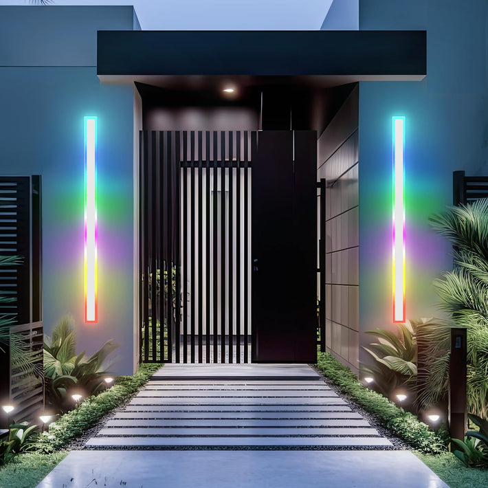 2 Pack Modern Outdoor Wall Lights (white, 60inch)