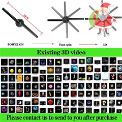 3D Hologram Projection Light