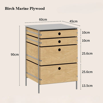 4-Tier Stainless Steel Storage Cabinet / Bar Counter Cabinet