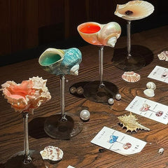 Handmade Seashell Conch Wine Glass