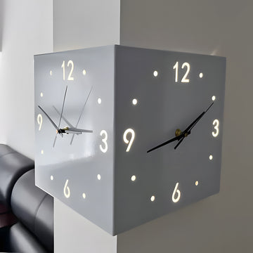 Motion Sensor Backlit Corner Clock