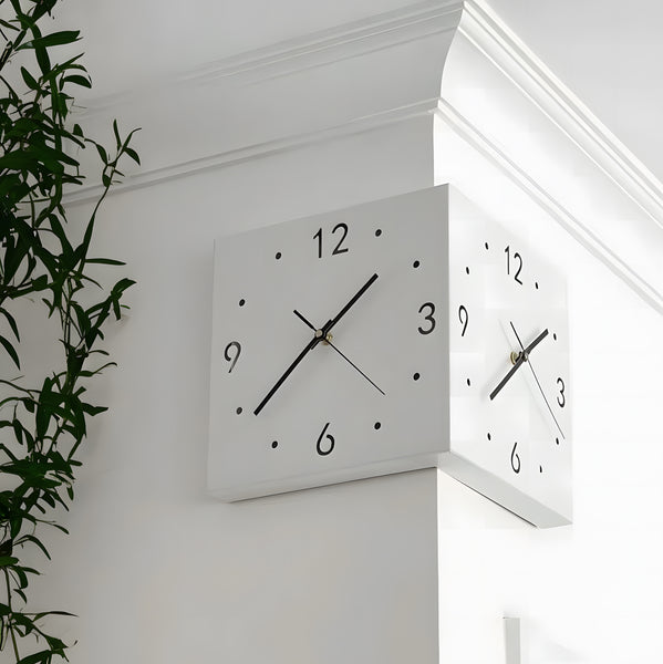 Motion Sensor Backlit Corner Clock, Decorative Quartz Wall Clock | EP ...