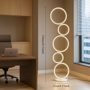 RGBCW Minimalist Circular Floor Lamp