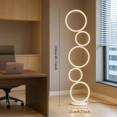 RGBCW Minimalist Circular Floor Lamp