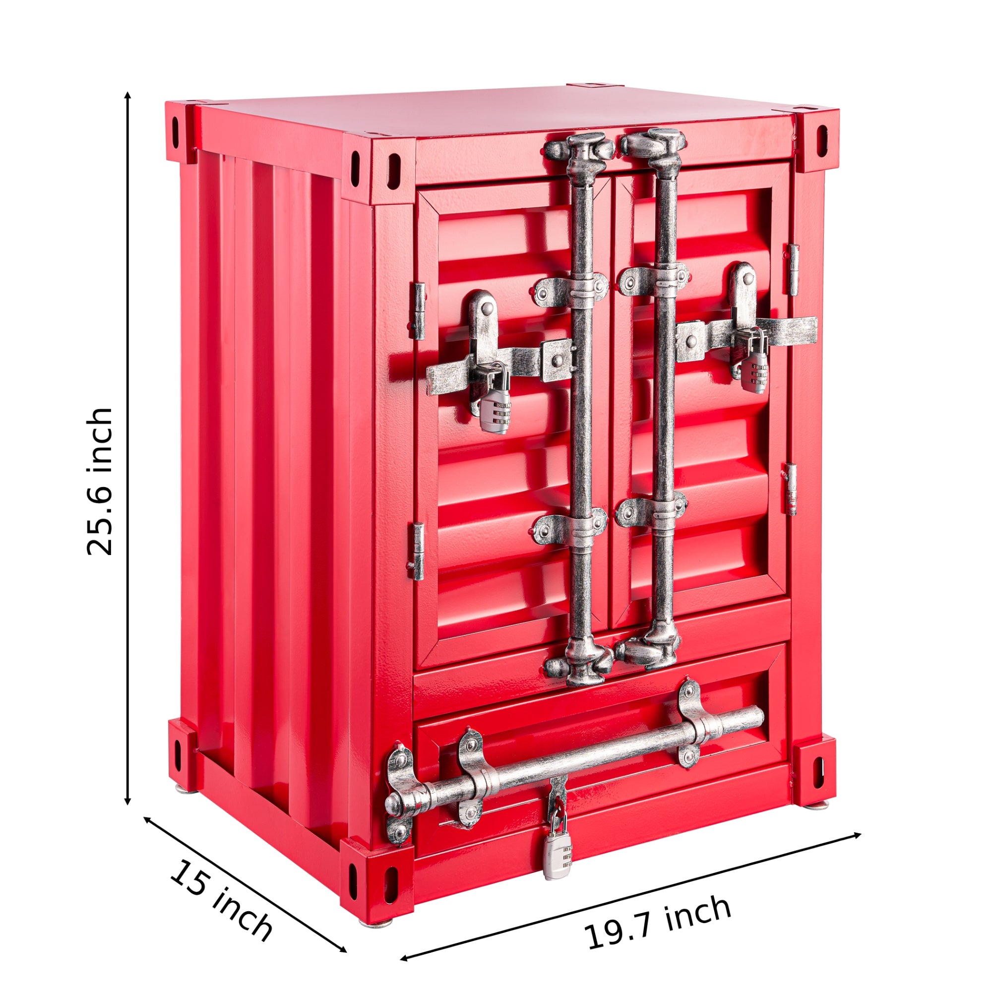 Container End Table Industrial-style Container Storage, Side Table, End Table | EP ...