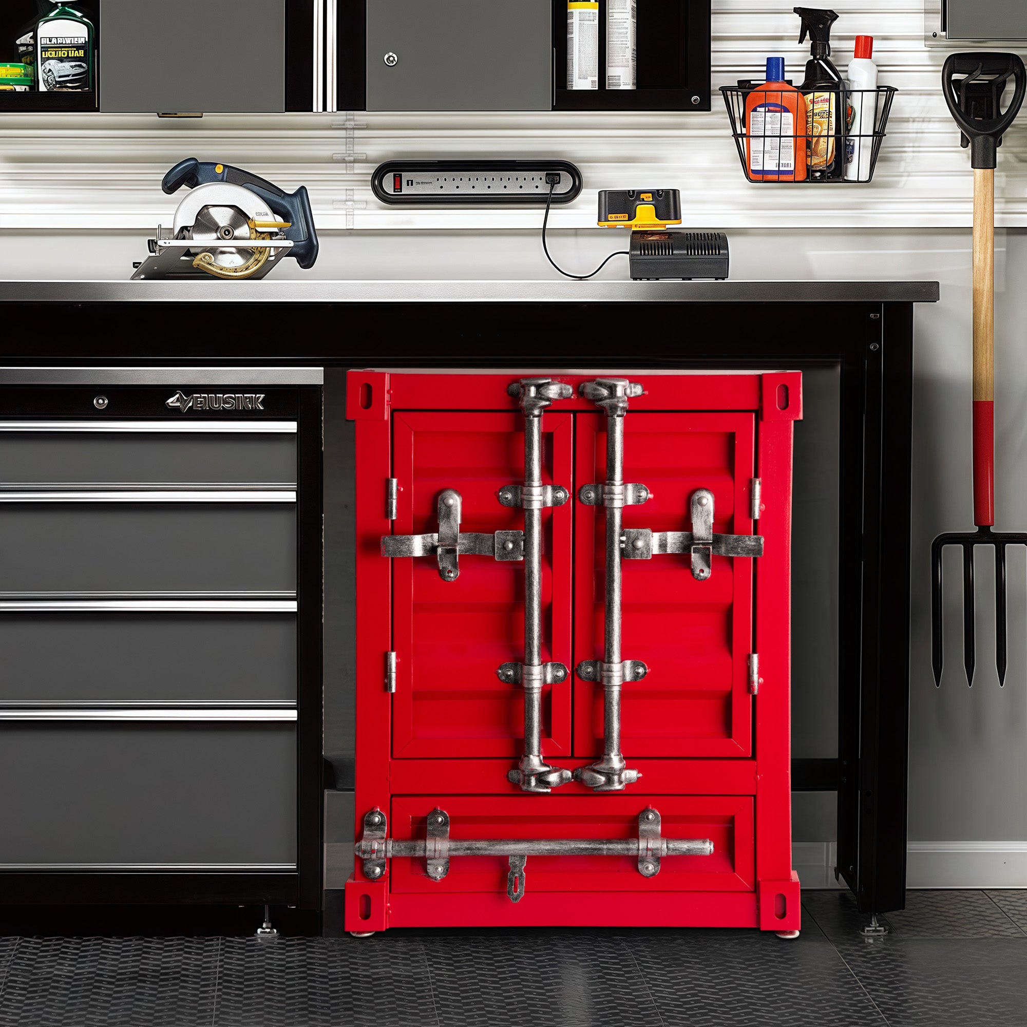 Industrial-style Container Storage, Side Table, End Table | EP ...