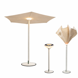 Automatic Solar Patio Umbrella with LED Lighting