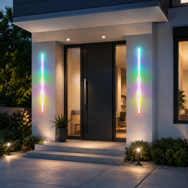 2 Pack Modern Outdoor Wall Lights (white, 60inch)