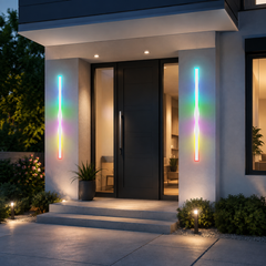 2 Pack Modern Outdoor Wall Lights (white, 60inch)