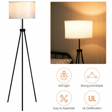 Modern Metal Tripod Floor Lamp