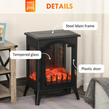 1500W 23" Electric Fireplace Stove