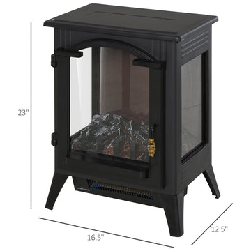 1500W 23" Electric Fireplace Stove