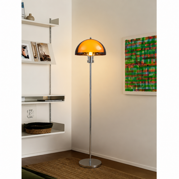 Modern Amber Acrylic Floor Lamp with 3 Color Temperatures