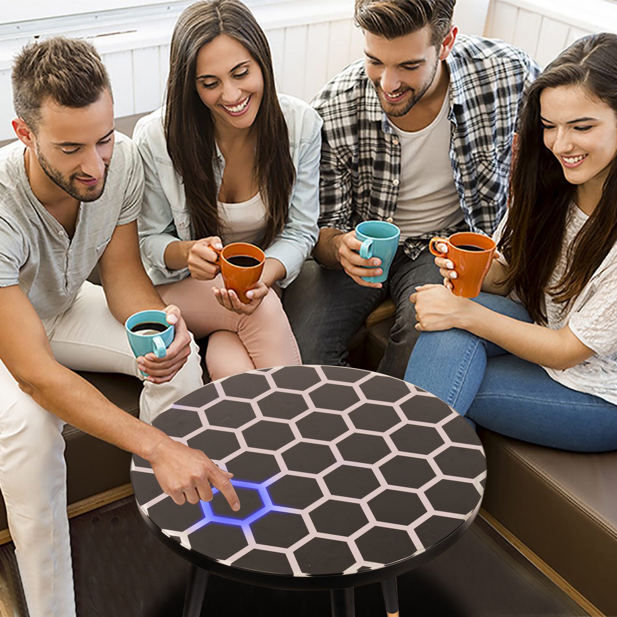 Innovative Touch-Sensitive Glow Coffee Table