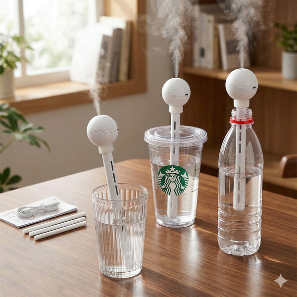 Portable Mini Humidifier Stick, Rechargeable Cool Mist Personal ...