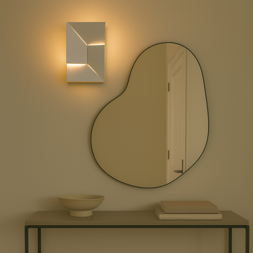 Jigsaw Modern LED Wall Light, Geometric Minimalist Sconce with Warm White Glow