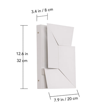 Jigsaw Modern LED Wall Light, Geometric Minimalist Sconce with Warm White Glow