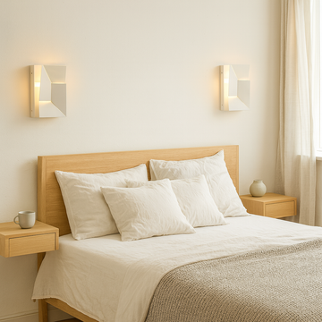 Jigsaw Modern LED Wall Light, Geometric Minimalist Sconce with Warm White Glow