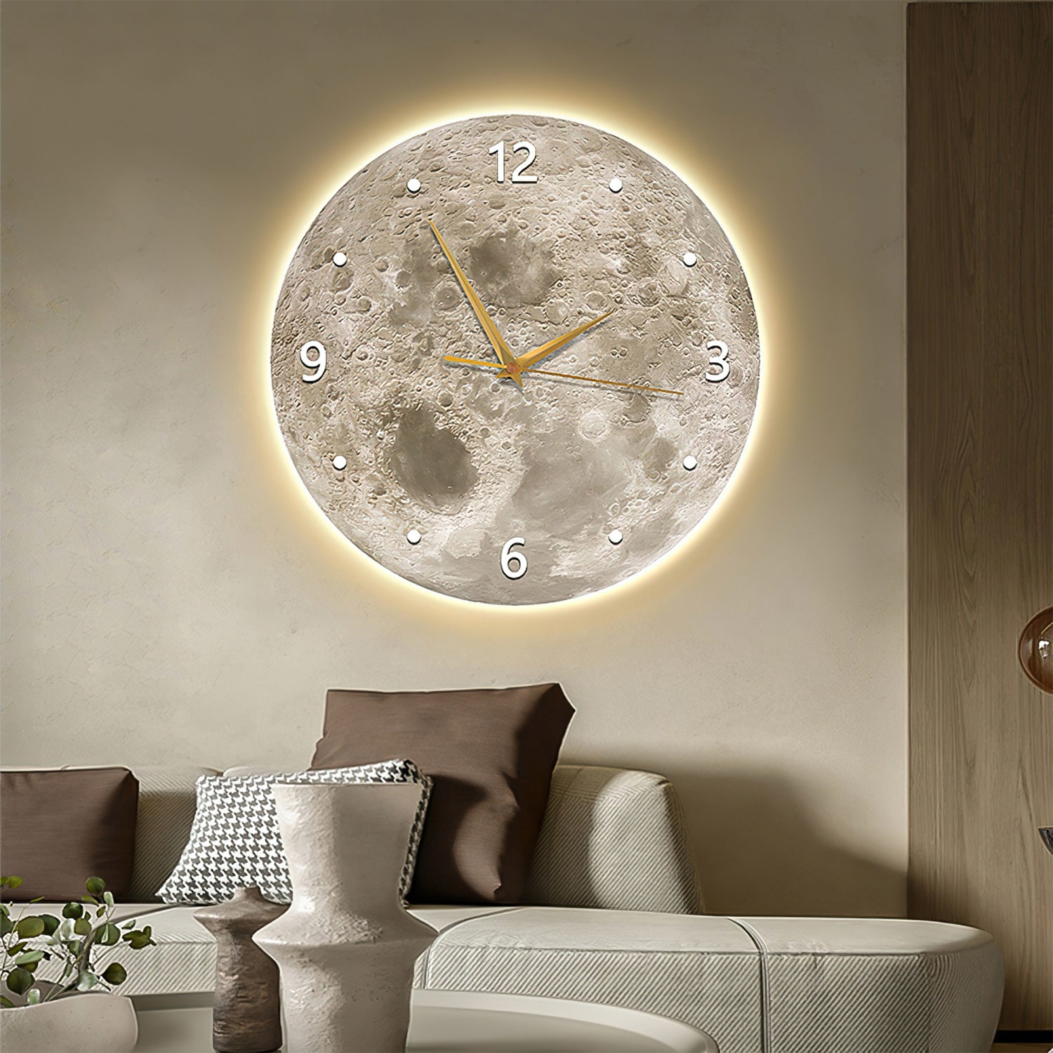 Moon Wall Clock, Moon Ambient night lights, Kids Room Lightings | EP ...