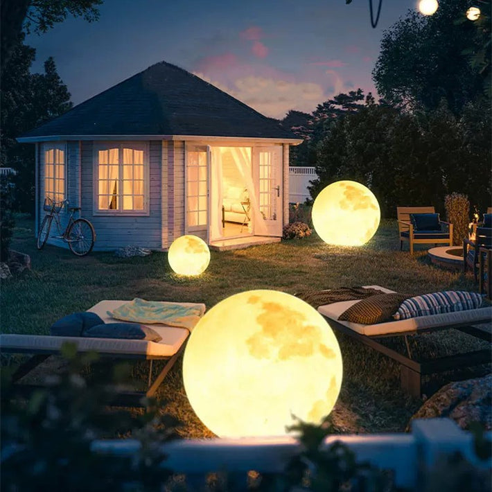3D Moon Indoor & Outdoor Floor Lamp