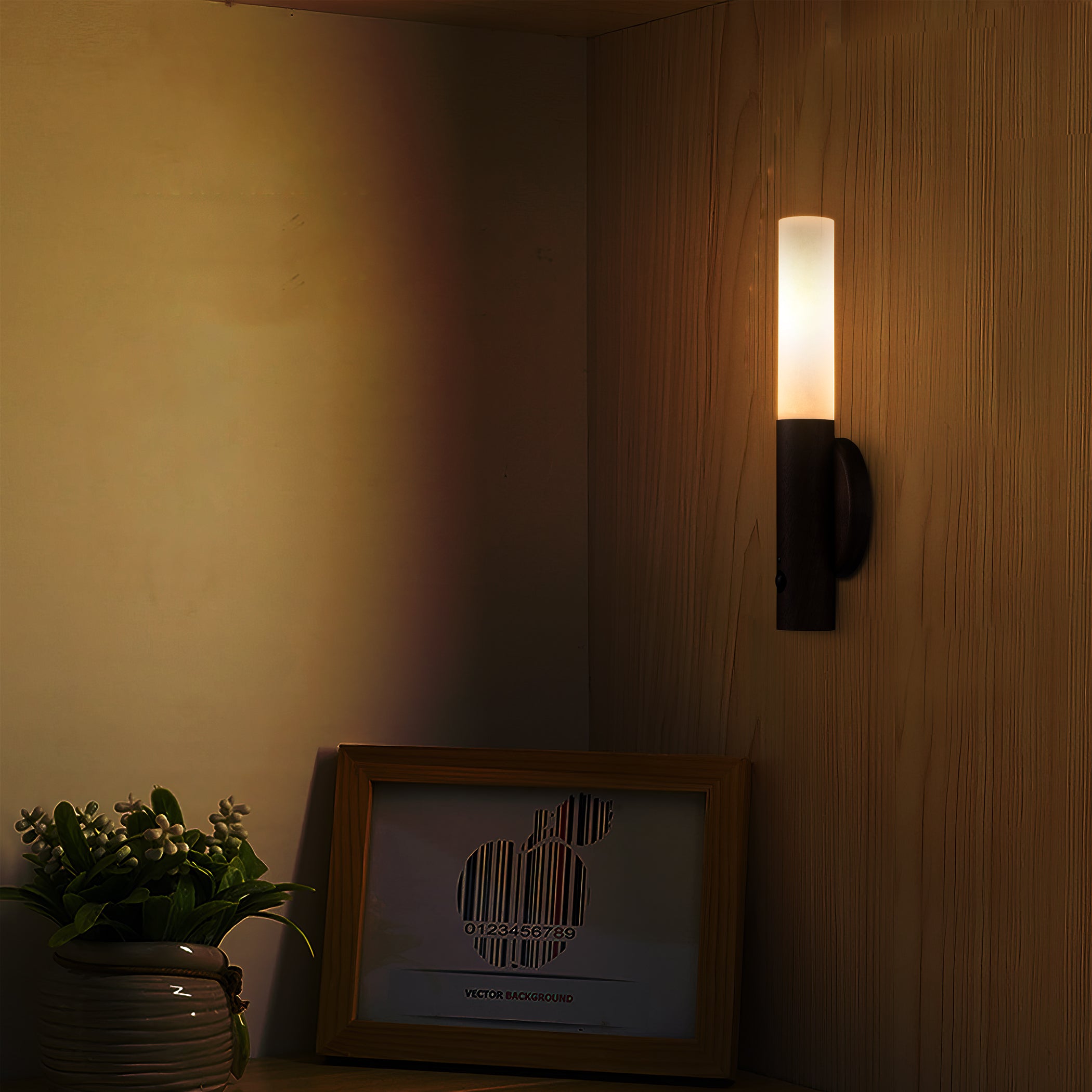 Sensor Sconce 2-PACK Easy Install Rechargeable Portable Motion Senseor Wall Sconce ...