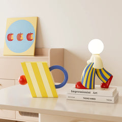 Marching Moon Table Lamp Pop Art Sculpture Table Decor