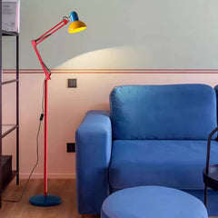 Adjustable Memphis-Style Floor Lamp with Bold Colour Design