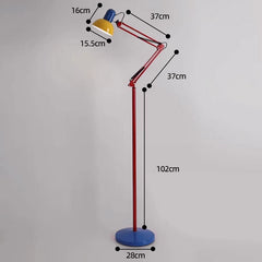 Adjustable Memphis-Style Floor Lamp with Bold Colour Design