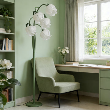 75“H Lily of The Valley 5-Head Floor Lamp