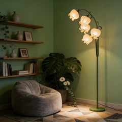 75“H Lily of The Valley 5-Head Floor Lamp