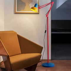 Adjustable Memphis-Style Floor Lamp with Bold Colour Design
