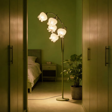 75“H Lily of The Valley 5-Head Floor Lamp