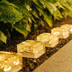 Solar Ice Bricks garden lights