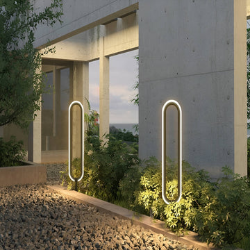 Solar Powered Outdoor Oval Path Lights