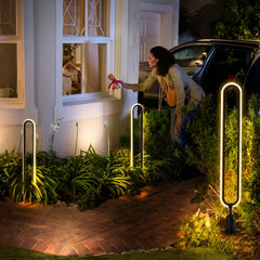 Solar Powered  Oval Path Lights for patio yard