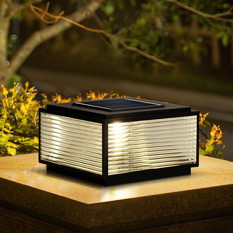 Outdoor Solar Powered Post Cap Lights