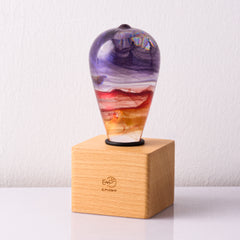 EPlight BULB WITH WOOD BASE - PASSION