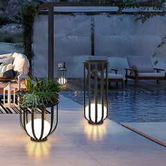 Outdoor illuminated LED Plant Stand for patio