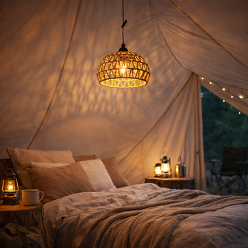 2 Pack Battery Operated Pendant Light Outdoor Chandelier for Gazebo Porch Patio Backyard Bedroom Kitchen