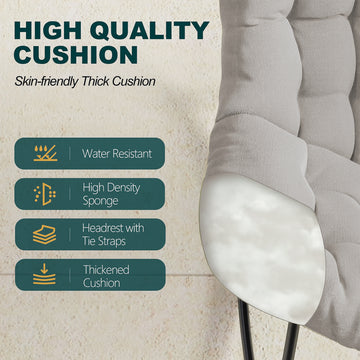 Outdoor Rocking Chair, Oversized Papasan Chair, Indoor Comfy Lounge Rocker