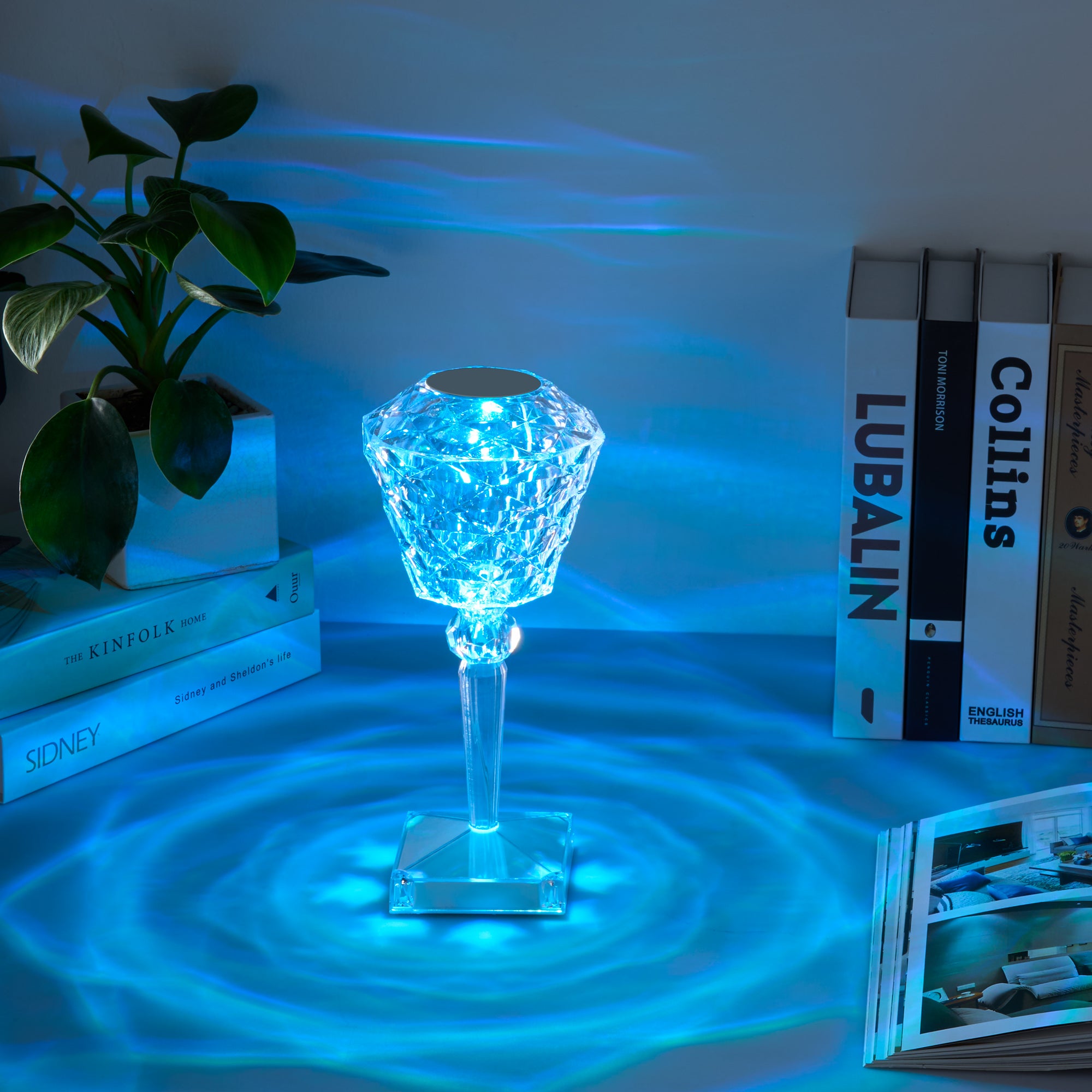 Rose Table Lamp Crystal Light